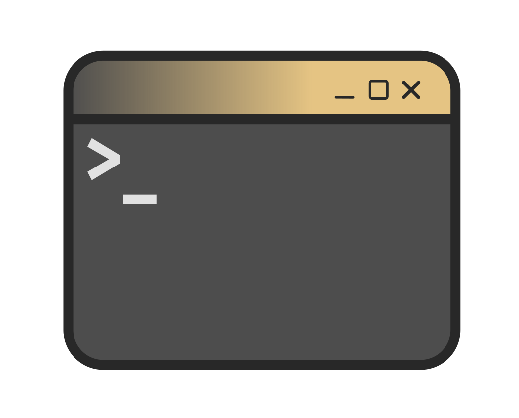 An icon of a terminal.